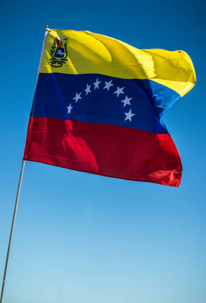 Flag of Venezuela. stock photo