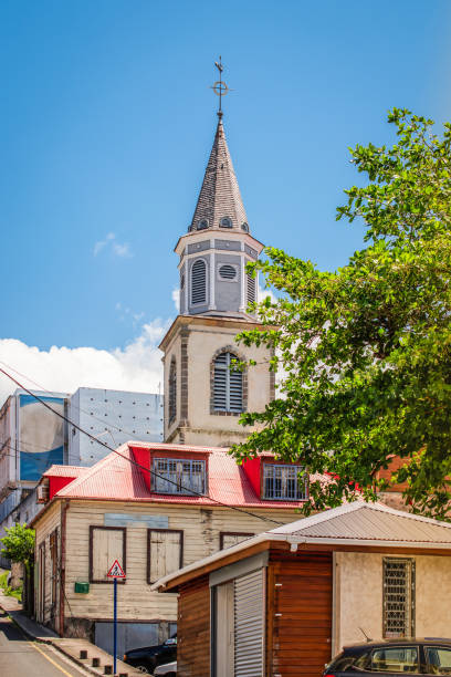 Georgetown,Guyana - January 11, 2014: The photo shows St. George's Cathedral it is an Anglican cathedral in Georgetown, Guyana and is one of the tallest wooden churches in the world, at a height of 43.5 metres or 143 ft. The building was completed in 1899. It is located on Church Street in Georgetown, and has been designated a National Monument.