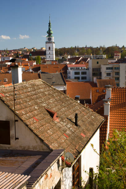 istock Old jewish quarter and basilica in Trebic 1149621093