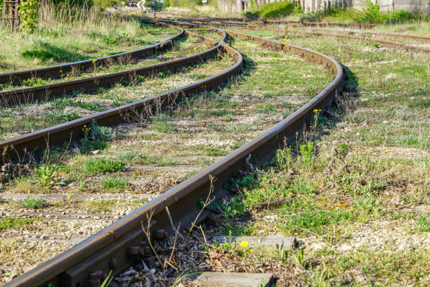 istock railroad interchange in the industrial area, weave rail 1149622471