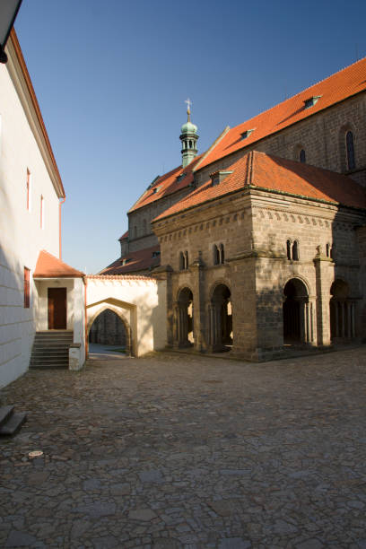 istock Old jewish quarter and basilica in Trebic 1149623759