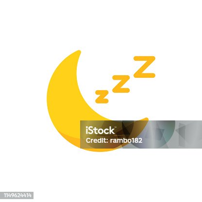 istock Moon, Sleep Flat Icon. Pixel Perfect. For Mobile and Web. 1149624414