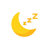 istock Moon, Sleep Flat Icon. Pixel Perfect. For Mobile and Web. 1149624414