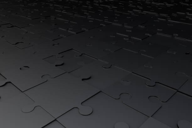 istock Perspective View Full of Dark Puzzle Pieces 1149631265