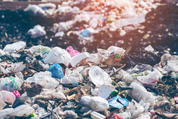 istock Pollution concept. Garbage pile in trash dump or landfill. 1149641001