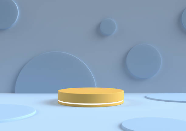 istock minimal abstract background 3d rendering circle podium minimal geometric shape group. 1149652358
