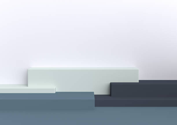istock Podium in abstract Naturalist palette ranges composition, Minimal concept, 3d render 1149654353