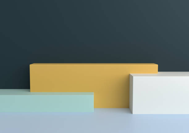 istock Podium in abstract Naturalist palette ranges composition, Minimal concept, 3d render 1149657323