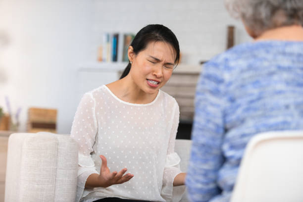 istock Woman talking about feelings 1149661326