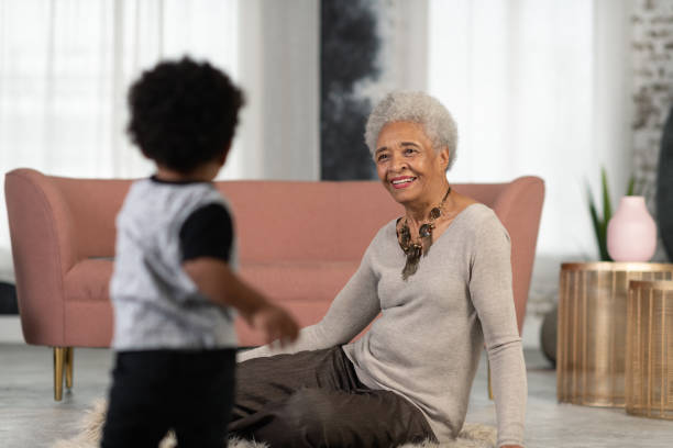 istock Ethnic Grandmother Playing With Her Grandson 1149661394