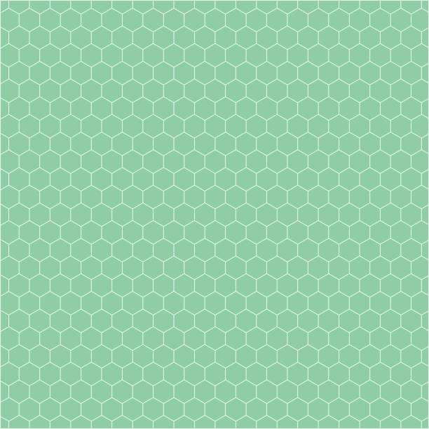 緑のハニカムタイルからなるベクトルバナー - roof tile tile geometric shape backgrounds点のイラスト素材／クリップアート素材／マンガ素材／アイコン素材