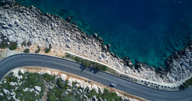 istock Aerial view Nature Road 1149663095