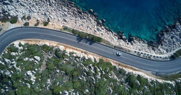 istock Aerial view Nature Road 1149663096