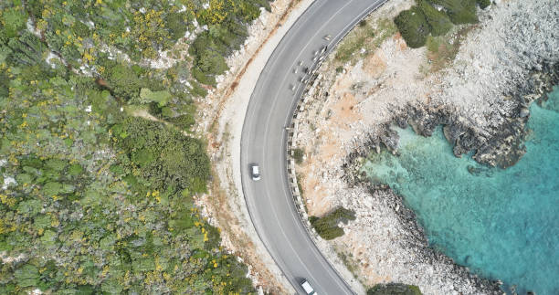 istock Aerial view Nature Road 1149663117