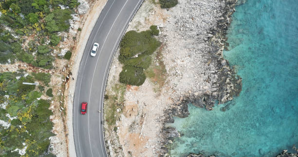 istock Aerial view Nature Road 1149663120
