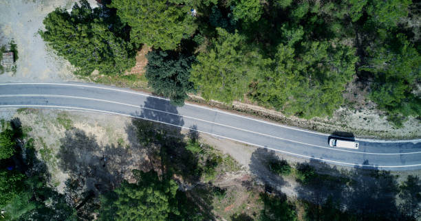 istock Aerial view Nature Road 1149663170