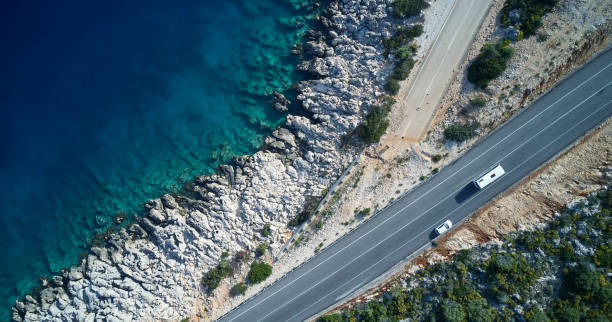 istock Aerial view Nature Road 1149663172