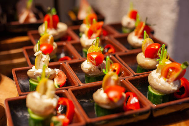 istock various canapes,appetizer on brunch buffet and events 1149665595