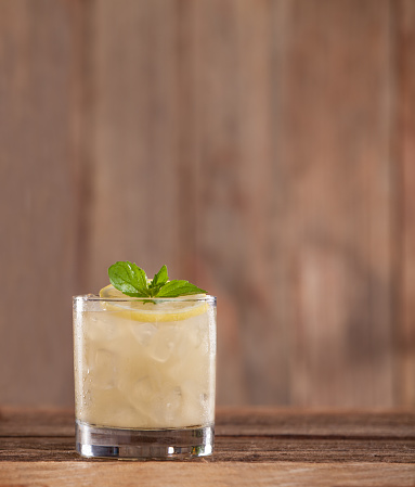 Lemon Rye Smash cocktail photo