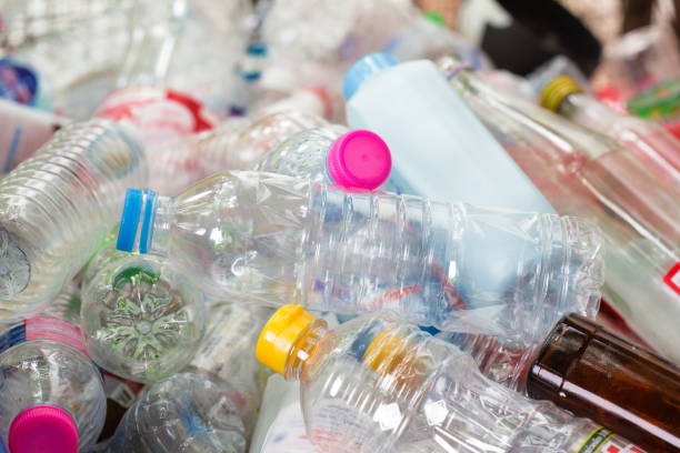 Recycle waste management plastic bottles,Recycle waste management concept. wet bottle stock pictures, royalty-free photos & images