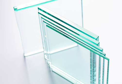Clear glass used in buildings and residential houses