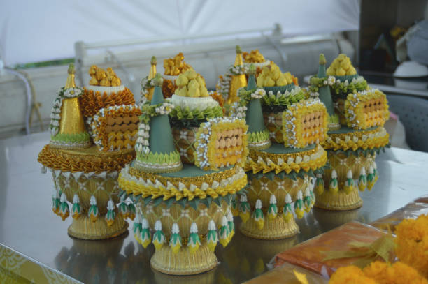 istock Offering for temple in Thailand 1149683540