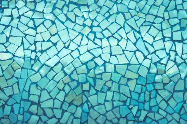 teste padrão sem emenda do mosaico quebrado das telhas. - mosaic glass tile modern art - fotografias e filmes do acervo