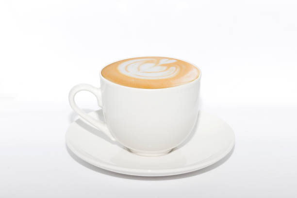 istock Cup of coffee over white background 1149687534