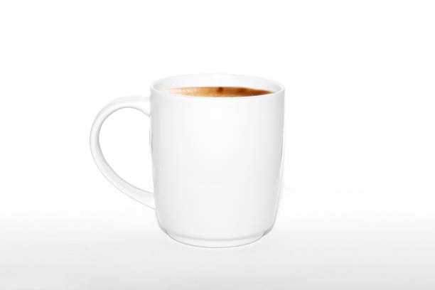 istock Cup of coffee over white background 1149687543