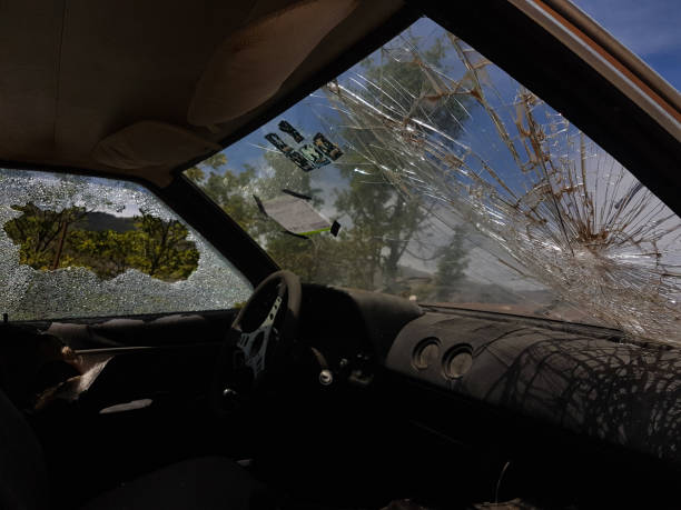 istock old car broken glass steeing wheel accident 1149695581