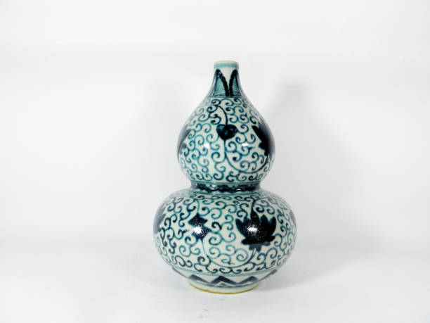 istock Chinese vase handcraft isolated on white background high quality 1149697439