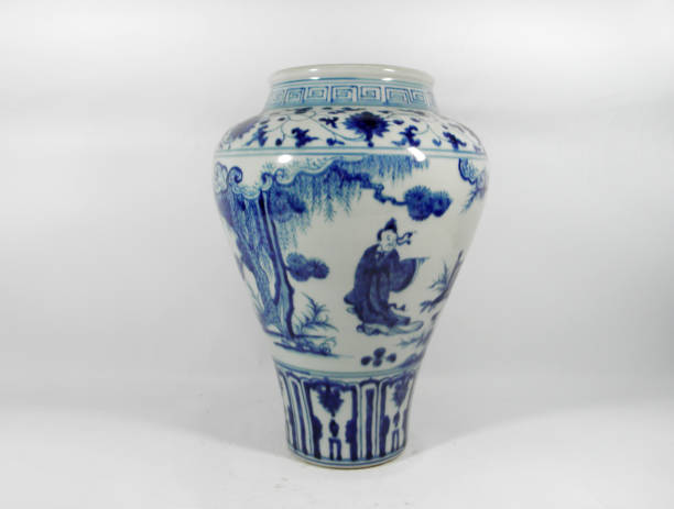 istock Chinese vase handcraft isolated on white background high quality 1149697520