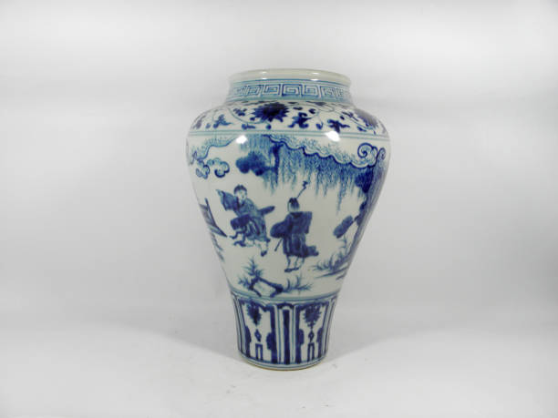 istock Chinese vase handcraft isolated on white background high quality 1149699703