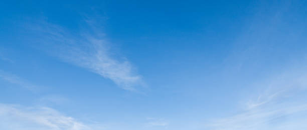 Cirrus Clouds in a Blue Sky stock photo