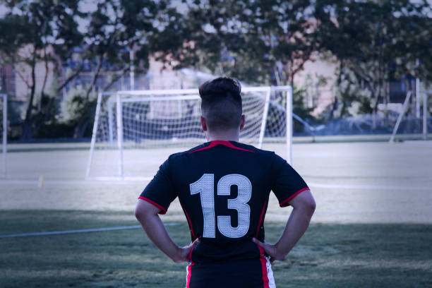 istock A Professional soccer football player practicing before a game in a night stadium 1149700164