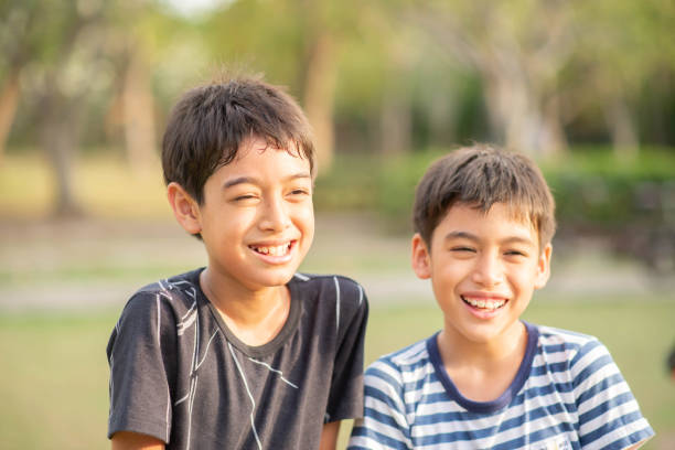 istock Portrait of sibling boy with happy face 1149702403