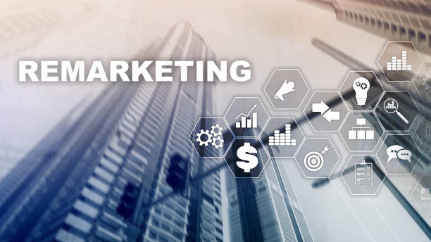 istock Remarketing Business Technology. Internet and network concept. Mixed media. Financial concept on blurred background. 1149705732
