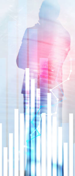 istock Vertical Panorama Banner. Financial growth graph. Sales increase, marketing strategy concept. 1149705878