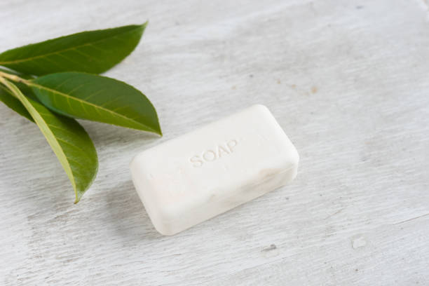 istock natural organic soap with green leaves 1149710985