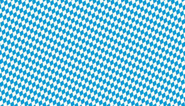 seamless blue white checkered Beer Fest background Beer Fest background with seamless blue white checkered pattern bavarian flag stock illustrations