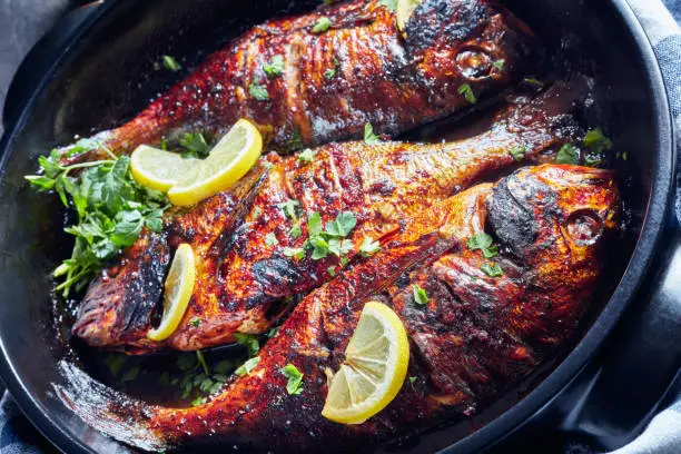 Photo of freshly grilled dorado fish