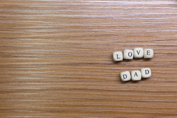 istock Father Day celebration on wood background top view 1149715295
