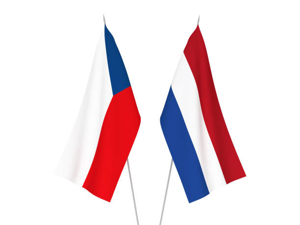 istock Netherlands and Czech Republic flags 1149718119