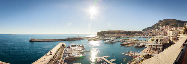 Monaco Cityscape with Mediterranean Sea