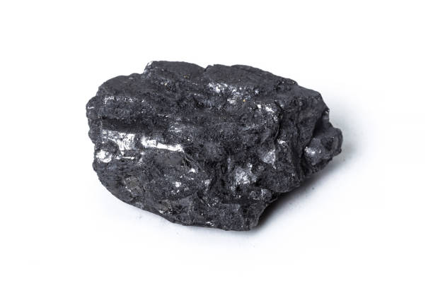 istock Natural wood charcoal Isolated on white 1149723487