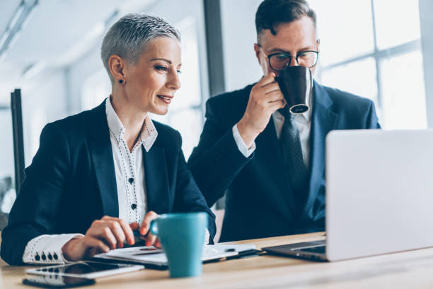 istock Discussing the report with the CEO 1149724758