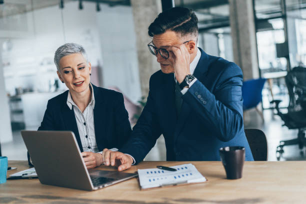istock Discussing the report with the CEO 1149724759