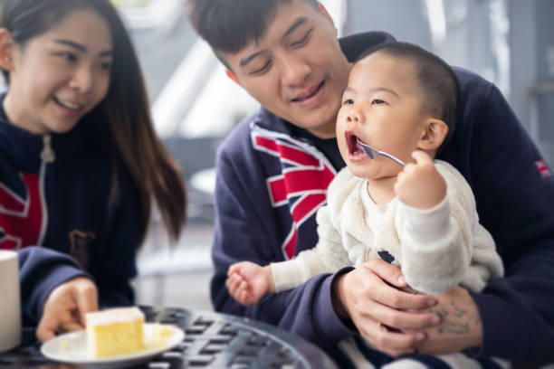 istock Asian family in a cafe 1149725000