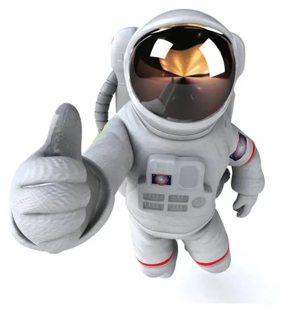 Photo of Fun astronaut - 3D Illustration