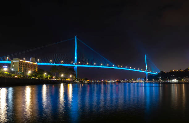 istock Bai Chay bridge night lights shimmering two peninsula connected Hon Gai 1149728880
